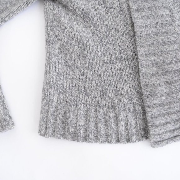Theory Grey Knit Button Up Cardigan Size Medium - Picture 7 of 12